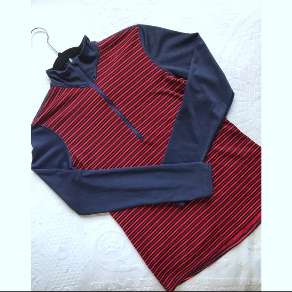 🌈Patagonia • Striped Polartec Zip Up